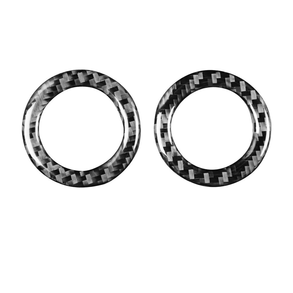 For Mini Cooper Hatch One R50 R53 2002-2004 Carbon Fiber Dashboard Both Side Defogging Air Outlet Ring Trim Car Interior Sticker