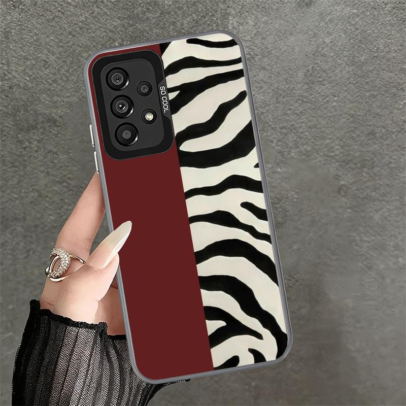 Leopard Print Trend Desgin Soft Phone Case for Samsung A17 A16 A15 A14 A13 A57 A56 A55 A54 A53 A37 A36 A35 A34 A33 A26 A25 A24 A