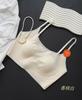 No steel rim thin tube top underwear women's seamless beautiful back big chest small anti-light vest bra