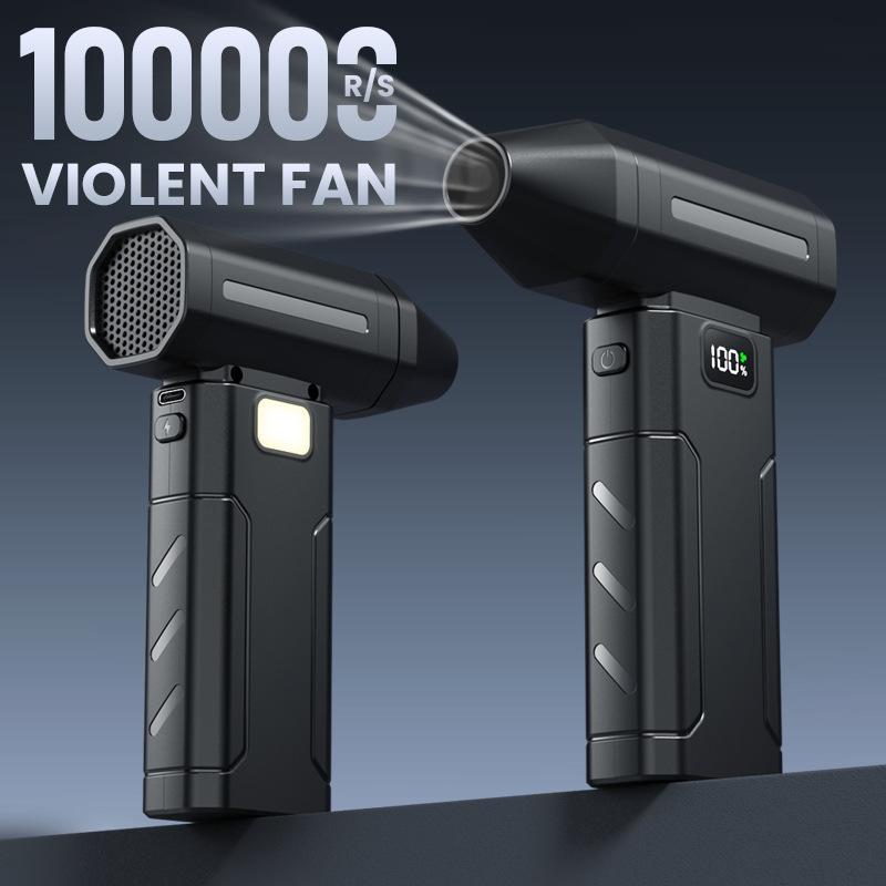 Ventilator Turbo Jet fără Perii X8 100000 Rpm Suflantă Electrică Puternică Aspirator Curățător de Praf Portabil Curățător de Praf Ventilator Violent