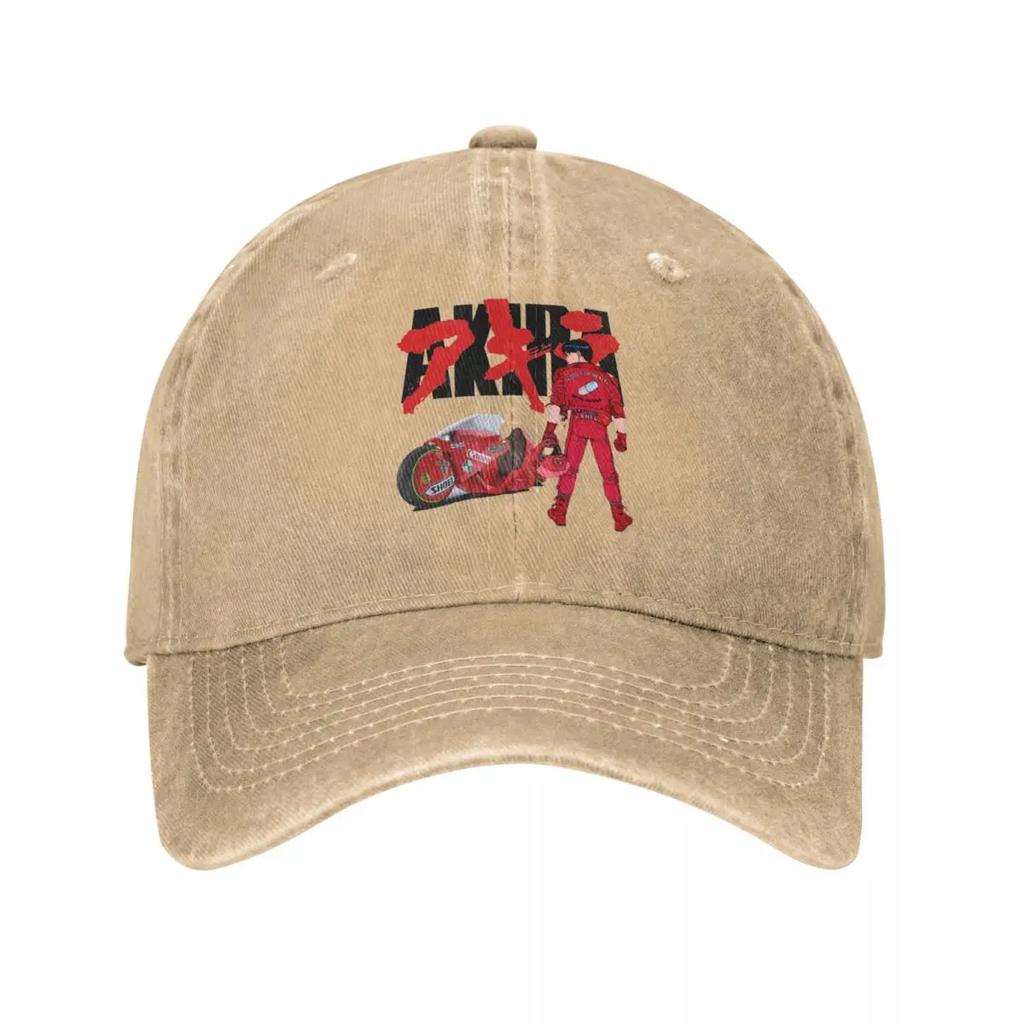 Vintage Akira Classic Baseball Caps Unisex Style Distressed Denim Cap Anime Outdoor Workouts Hats Cap