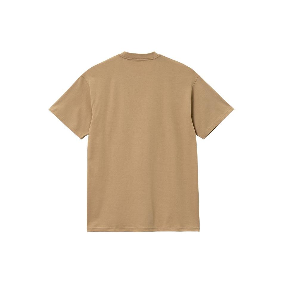 Carhartt WIP SS23 Round Neck Graphic Print Casual Short Sleeve T-Shirt Unisex Tops Brown CHXTES231772K-BGX