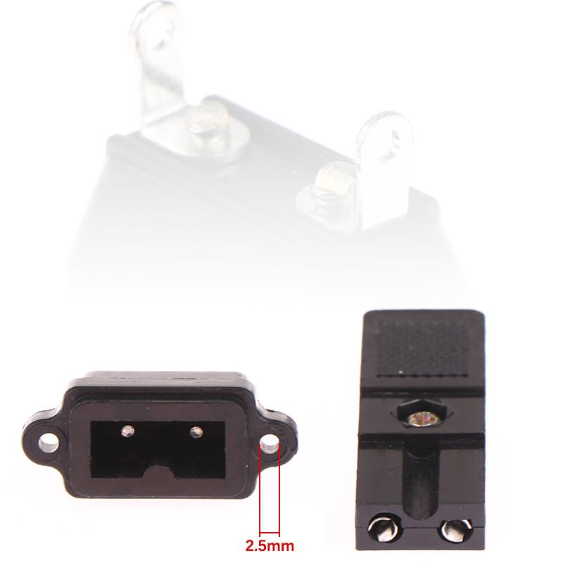 Șurubelniță Electrică cu Două Fire Ștecher Priză de Alimentare cu 2 Conductoare Conector Ștecher Alimentare DC 2 Pini Negru Mic Ștecher cu Două Fire