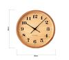 KATOMOKU muku clock 22 LL Oak wall clock Sweep movement controlled km-142OARC 382mm (Radio clock)