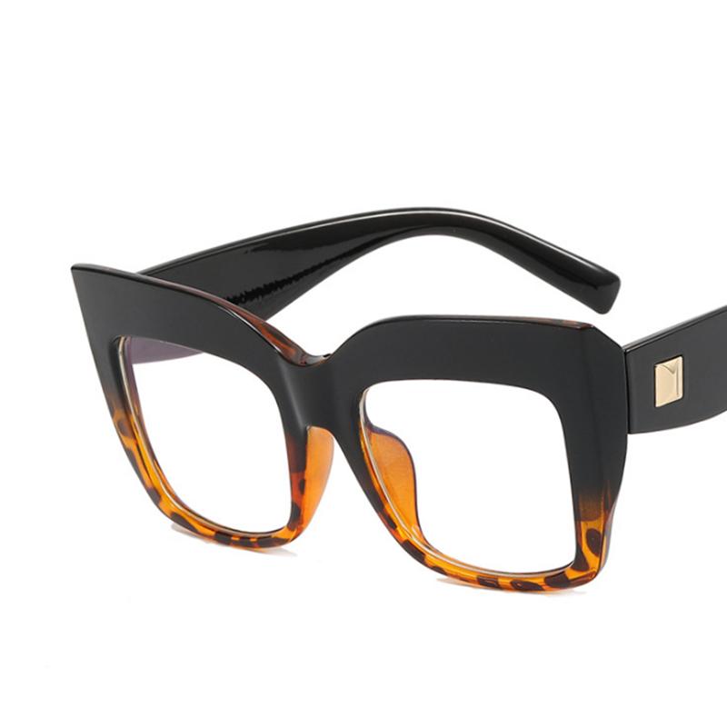 Oversize Square Cat Eyes Frame Clear Lens Glasses Myopia Nerd Spectacles -0.5 to -6.0 Big Simple Design
