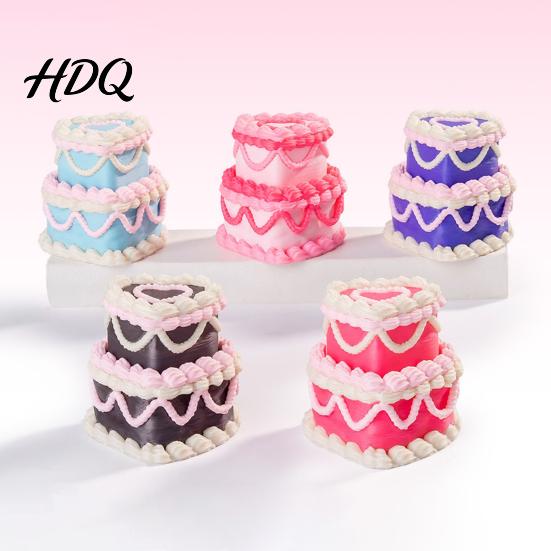Relaxation Relief Items Birthday Cake Stress Toy, Cute Dessert Decompression Fidget for Miniature Food Models Desk, Novelty Squeeze Gift Car,