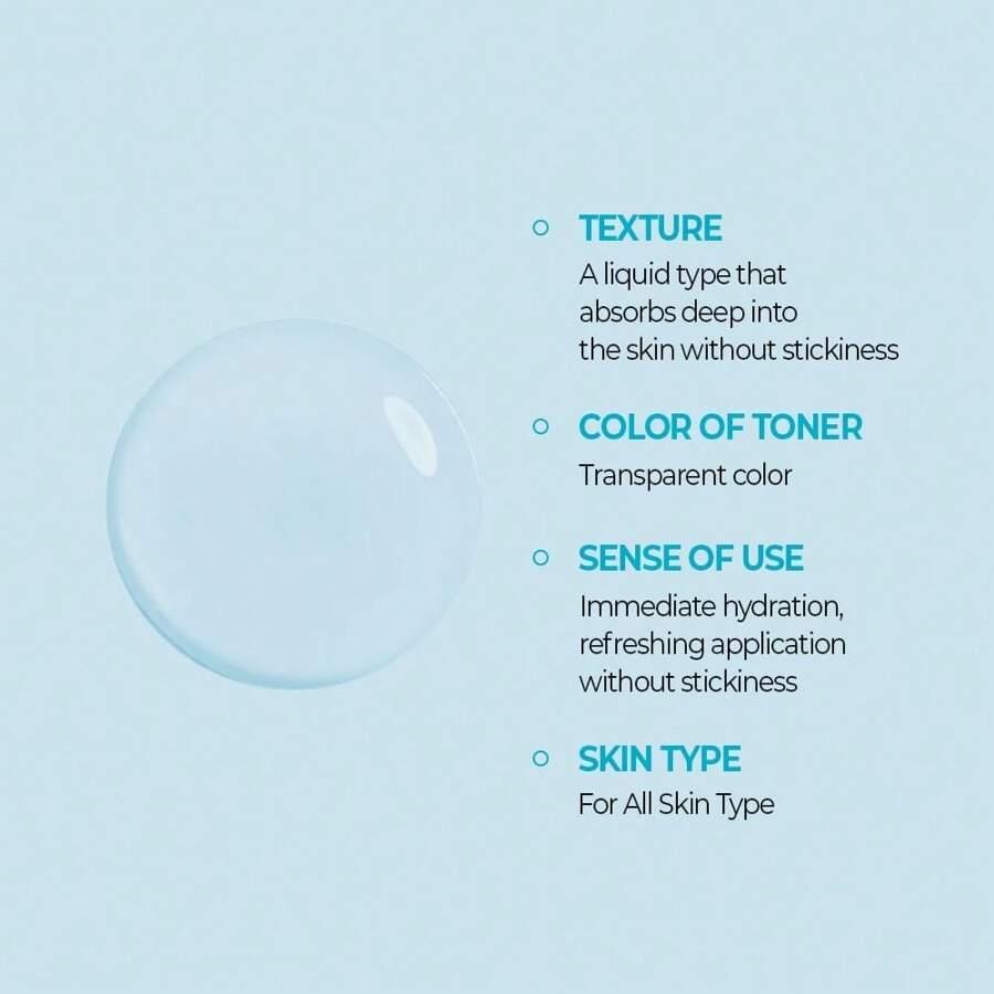 KLAVUU Blue PEARLSATION ONE Day 8 Cups Marine Collagen Aqua Toner 140ml - Deeply Hydrating & Soothing For Skin Radiance
