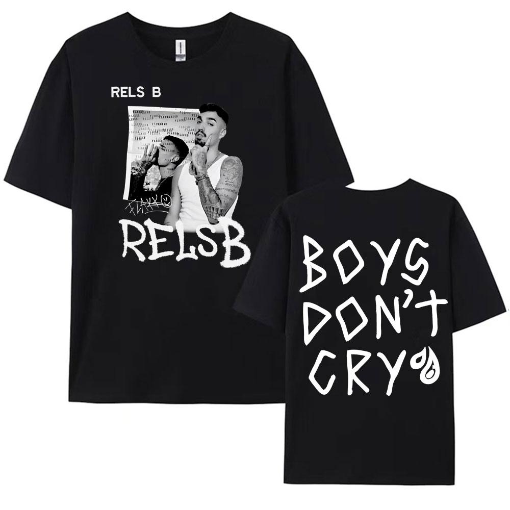 Rapper RELS B Skinny Flakk 2025 Tour Tshirt Men Clothing Fashion Hip Hop Punk Street Tshirts Unisex High Quality Cotton T Shirt