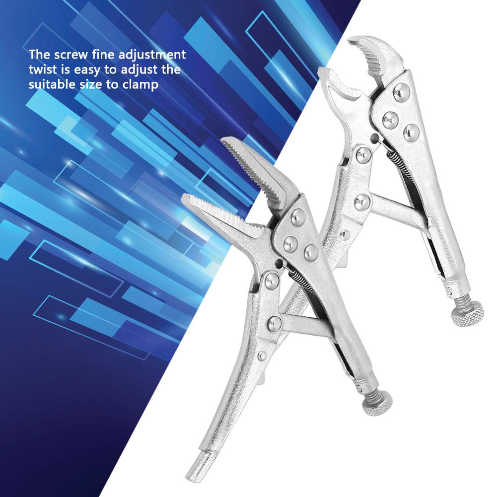 Vice Grip Set Vice G 2Pcs Ground Mouth Straight Jaw Lock   Pliers Locking Pliers Set Hand Tools