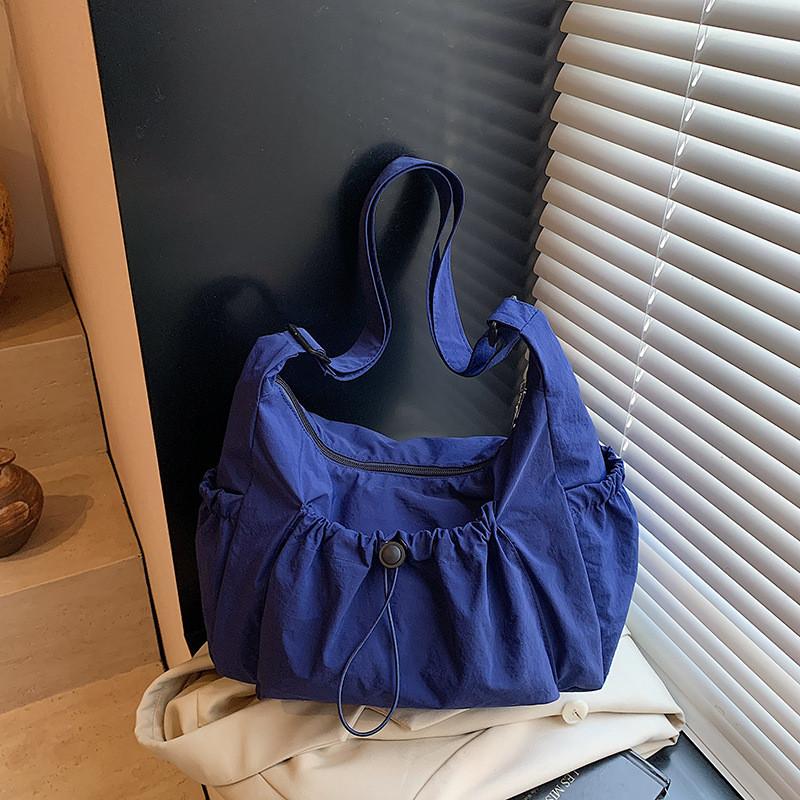 Nylon Casual Shoulder Bag With Pouch Pocket For Daily Use
