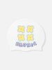 BARREL Crayon Silicone Swim Cap White (B6Suasc020Wht)
