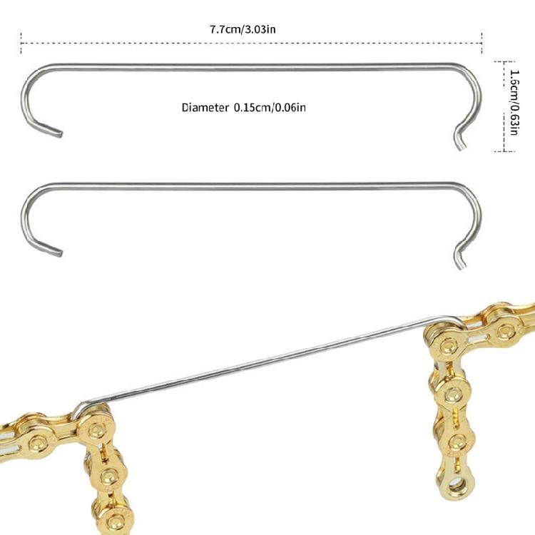 10 Steel Cycling Chain Hook Compact Bike Repair Accessories For Trail Commuting Maintenance