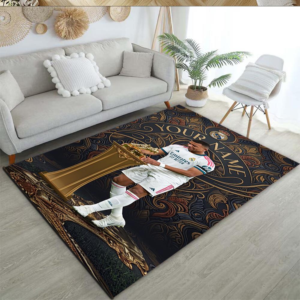 Mbappe Customize Text Carpet Design For Kitchen Outdoor Playrooms Dining Room Antislip Rug Office Home Decor Best For Christmas