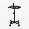 Large Capacity Vertical Salon Hair Salon Tool Cart Beauty Hairdressing Aluminum Tray Nail Art Mobile Storage Rack