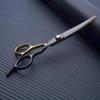 All-Steel Pet Grooming Scissors Set: Flat-Tooth & Curved Trimmers for Dog Hair Care.