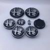 1 set 8 pezzi 9 pezzi Tappo coprimozzo ruota da 50 mm per Alfa Romeo 147 166 Coperchio cofano baule da 74 mm Emblema volante da 40 mm Brera Spider Giulietta
