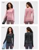 Women's Seamless Long Sleeve Yoga Top – Comfortable, Breathable, Tight-Fitting, Slimming Fitness Wear