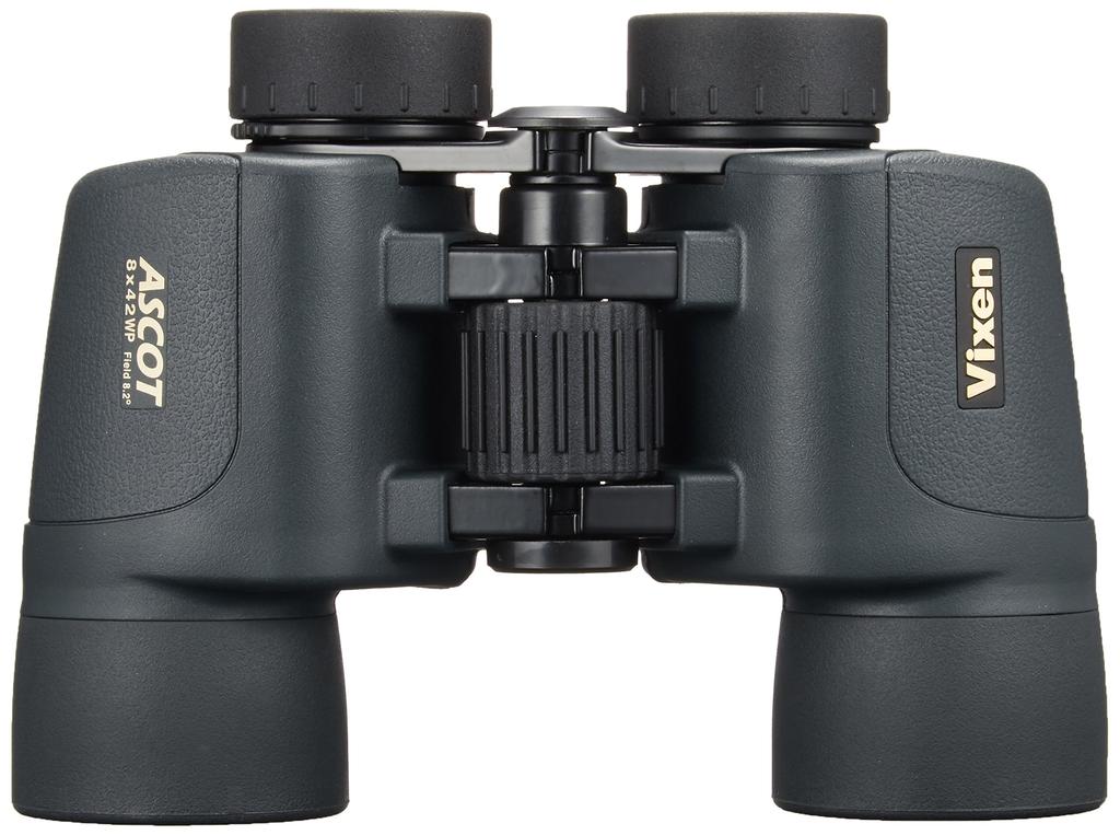 Vixen Ascot ZR 8x42WP(W) Porro Prism Binoculars, 8x42WP(W), High Eyepoint, Waterproof, Wide Angle, Black, 1561-08