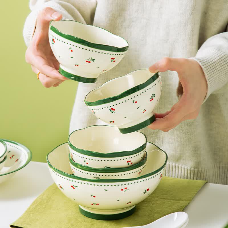 Hao Aijia Spring Language 16-Piece Ceramic Dinnerware Set
