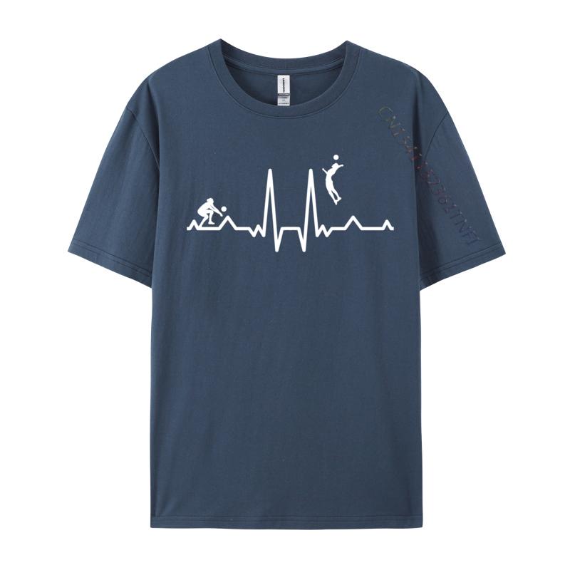 Funny Volleyball Heartbeat Volleyball Printed Newest Printed On T Shirt Cotton Adult T Shirt 3d Printed Tee Shirt