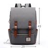 Rucsac vintage pentru laptop de 16 inchi Genți de pânză pentru femei Genți de pânză pentru bărbați Rucsacuri de călătorie pentru petrecerea timpului liber Geanta retro casual Genți de școală pentru adolescenți