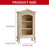 Wood Cabinet Toy Figure Display Shelf Model Realistic Vintage Realistic Doll House Pretend Girls Gift Realistic Cabinet