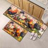 1/2 Pcs Rooster Kitchen Rug Home Decor, Rustic Farmhouse Style Decorative Kitchen Mat, Non-slip Corridor Foot Mat