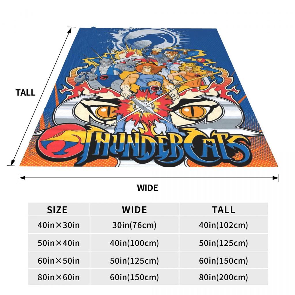 Thundercats Cartoon Blankets Soft Warm Flannel Throw Blanket Cover for Bed Living room Picnic Travel Home Sofa