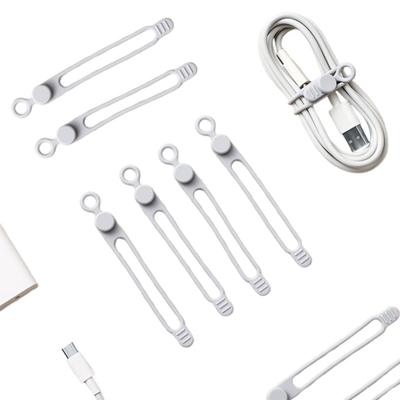 Silikon-Kabelbinder Elastisch Wiederverwendbar Multifunktionaler Kabelorganisator Leicht Wiederverwendbar