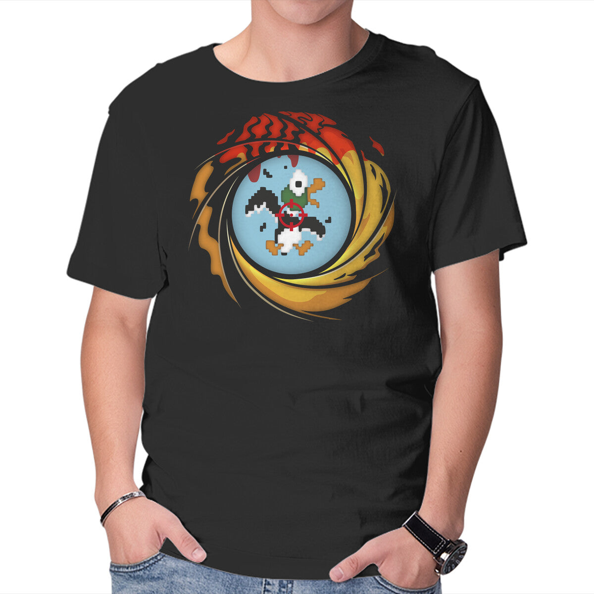 Unisex Crew Neck T-Shirt License To Hunt Graphic Short Sleeve Casual Tee XS