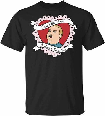 That's My Purse I Don't Know You Funny King of The Hill Bobby Hill Black T-Shirt Black