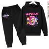 KPop Demon Hunters Girls Hoodie Tracksuit Character Hoodie HD Print Autumn Kids Hoodie Set Thin Fleece Hoodie Set Polyester