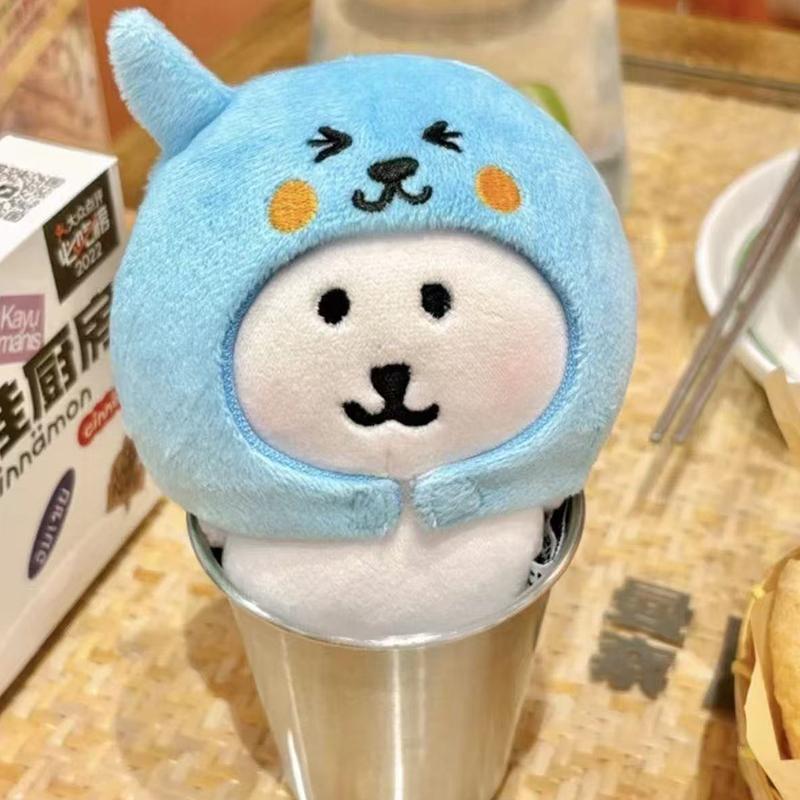 Kawai Relaxed Bear Headgear 10Cm Cotton Doll Clothes Change Cute Cartoon Outfit Doll Accessories