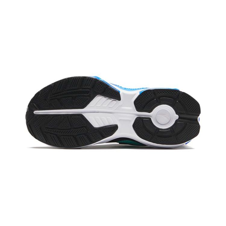 Anta Kids Bow Speed Durable Breathable Low Top Running Shoes Kids Sneakers Black Blue 312349905H-3