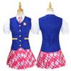 Real-life Barbie Movie Cos Wear the Princess Academy Uniform, Delancy Barbie Dress Cosplay Clothing