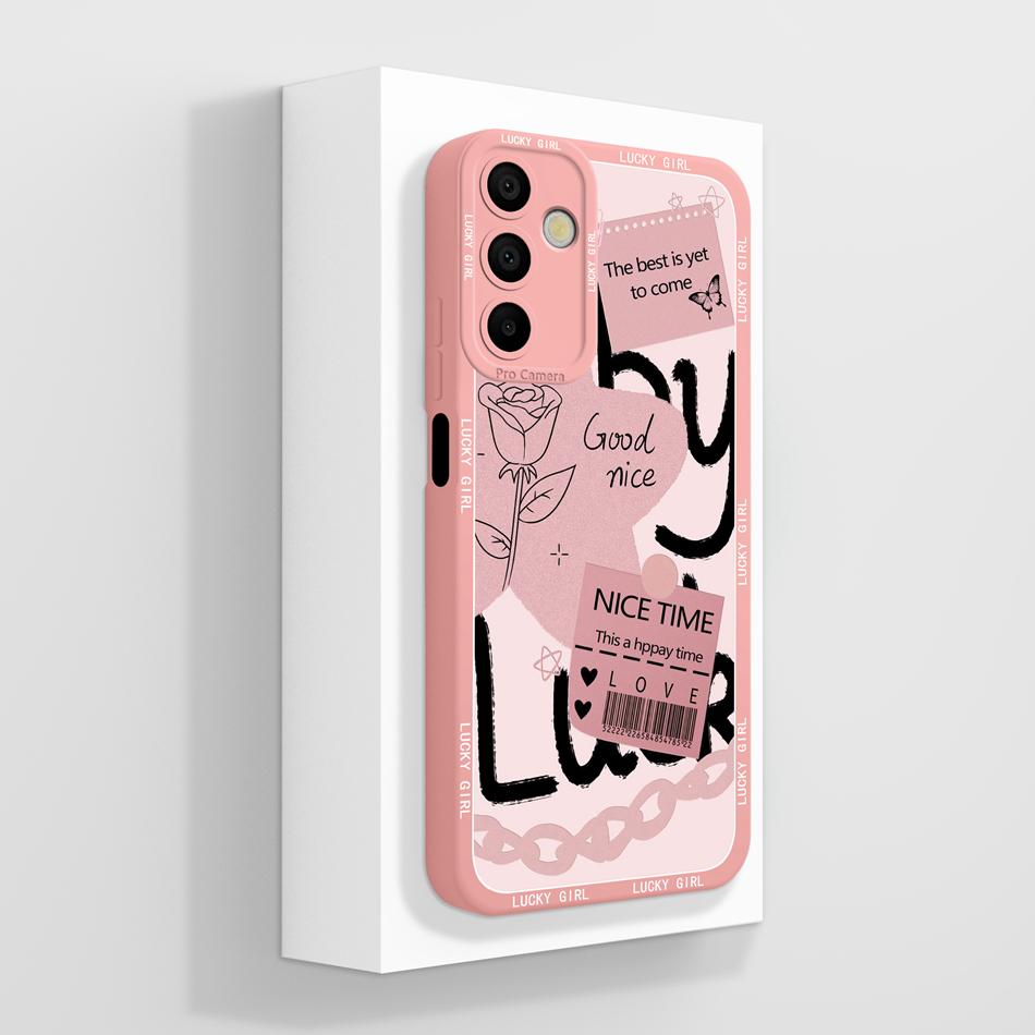 Case For Samsung A15 A 15 Cute Panda Soft Cover For Galaxy A15 Phone Cases Anti Drop Liquid Silicone High Quality Back Protector