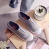 Belle's new little white shoes, white canvas shoes, women's low-top flat-bottomed lazy shoes, cloth shoes, casual women's shoes mixed batch
