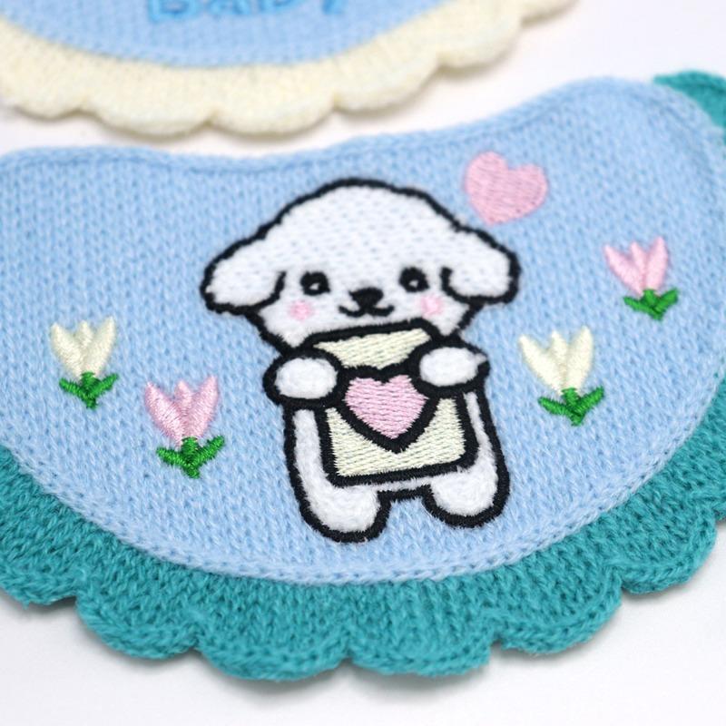 Półprodukt Chusteczki Mokre dla Zwierząt z Wytłoczonym Wzorem Kota Szalik dla Małego Psa Uroczy Dodatek Obroża Pies