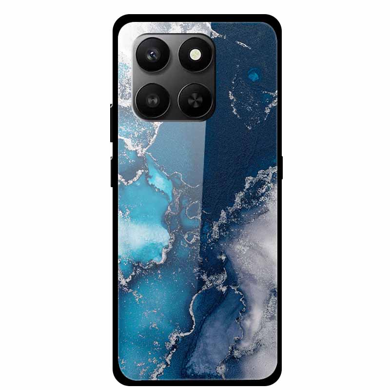 Glass Back Cover For Honor 200 Pro 5G Case Marble Hard Tempered Glass Case For Honor play 10T 400 Smart 5G Case 6.77" Shell Para
