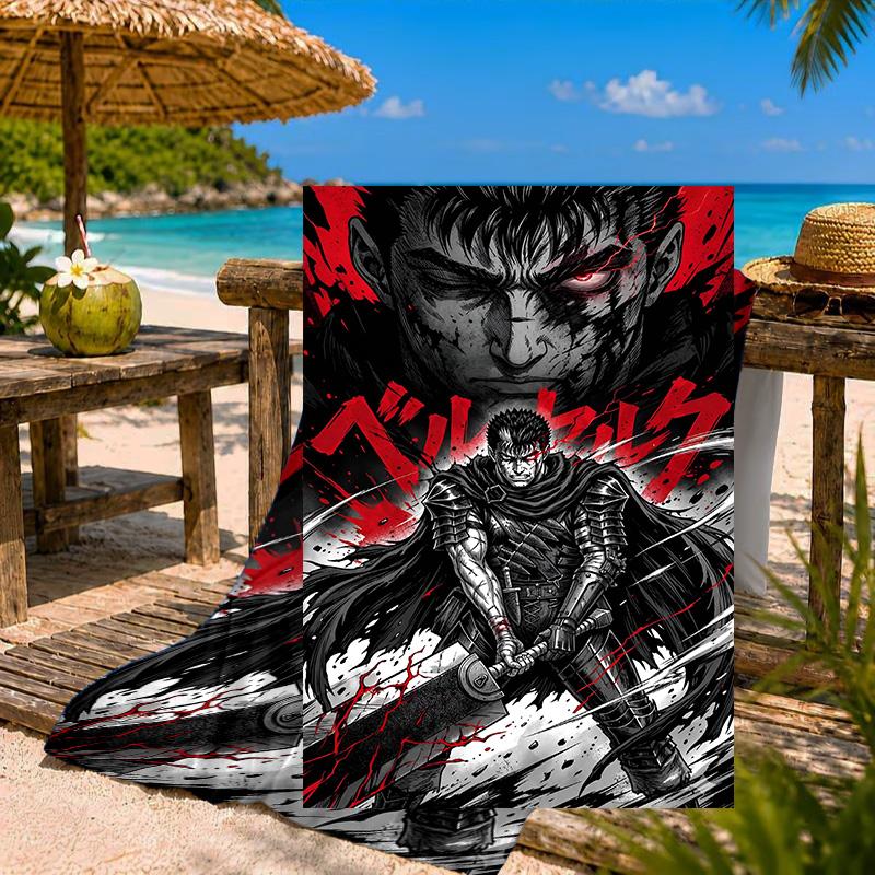 Dark Warrior Rising Beach Towel Microfiber Beach Towel, Lightweight and Quick-Dry, for Summer Travel, Swimming Pool Fan Birthday Gift