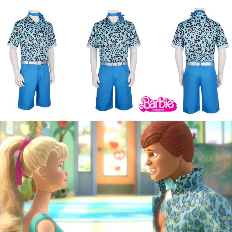 2023 Barbie Cosplay Costume Ken Blue Anime Set Halloween Outfit Polyester Fabric Popular Movie Theme Available In Multiple Sizes