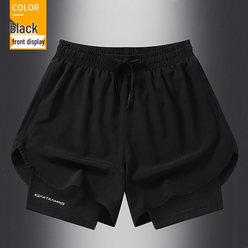 Men's Plus Size Quick-Dry Sports Shorts - Summer Casual Loose Fit for Running & Fitness