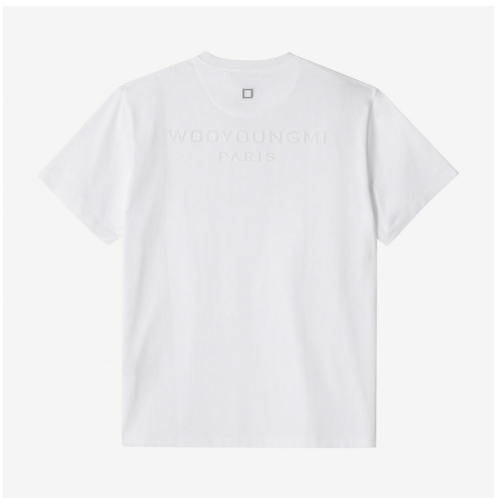 Woo Yeong Mi M241tS09 715w luMinouS Back Logo Women S Short Sleeve Tee