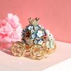 Wedding Ring Box Romantic Sakura Rabbit Carriage Home Decor Cute Gift for Girls Jewelry Storage