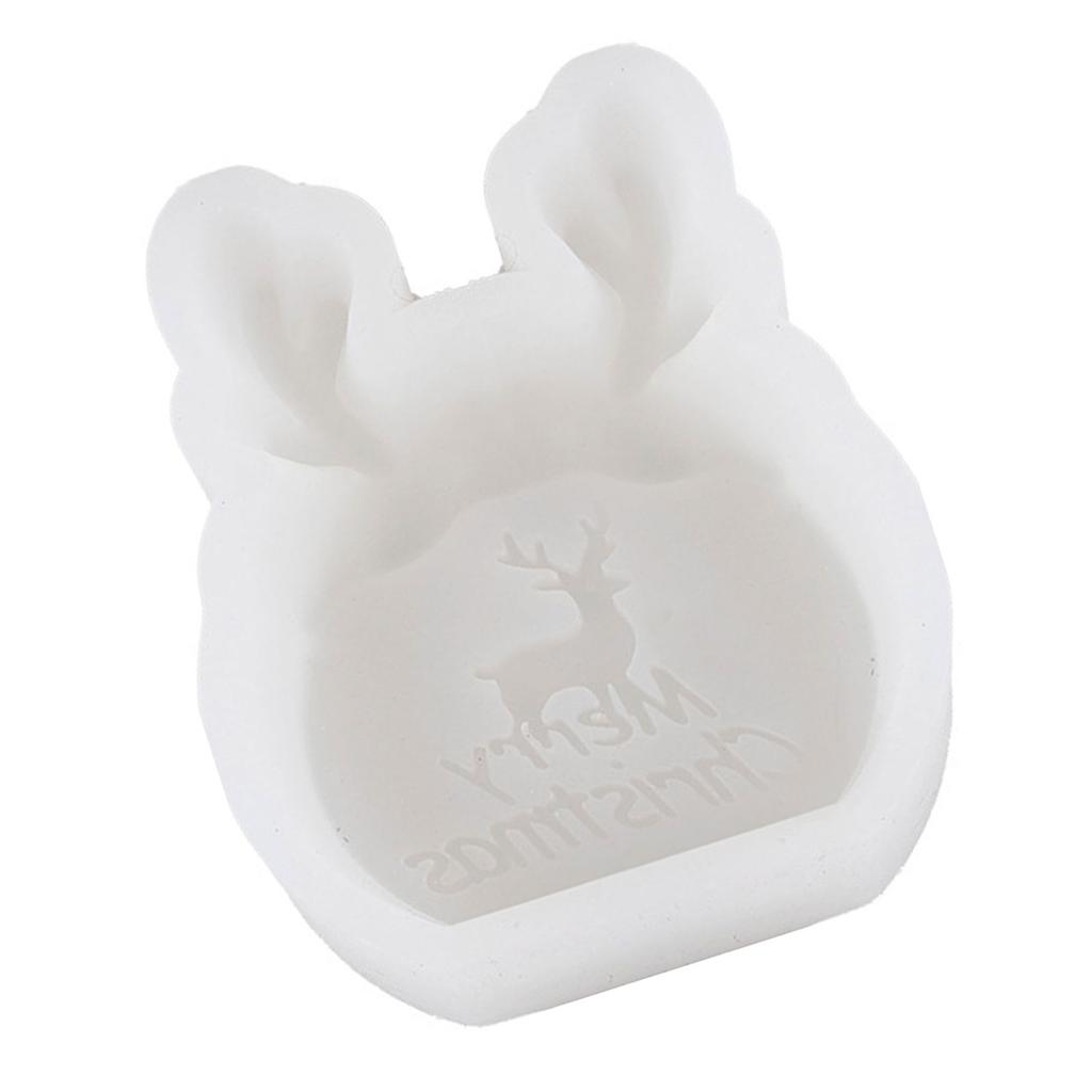 Reindeer Silicone Mold Christmas Themed Silicone Candle Mold For Candle Soap Making Christmas Party Home Decorations