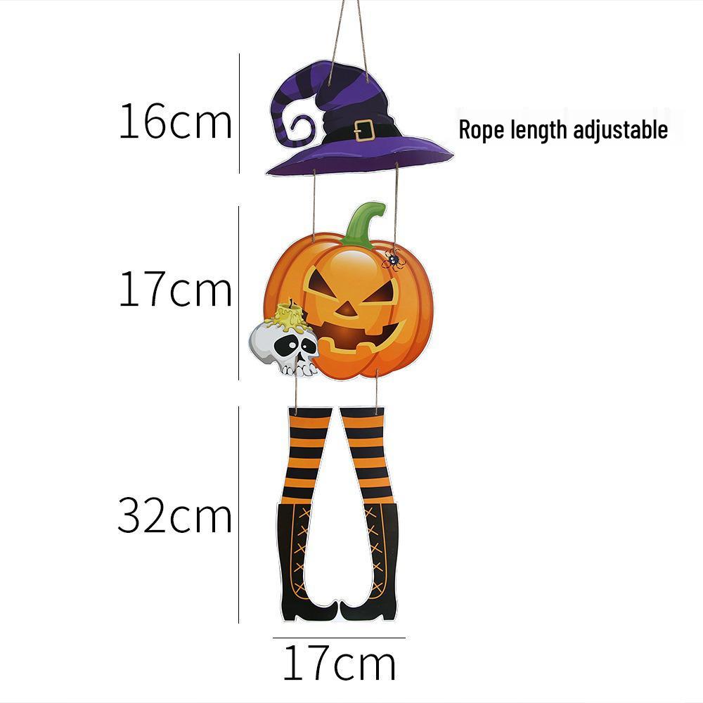Halloween Pumpkin & Spider Banner - Festive Paper Hanging Decorations