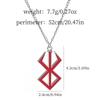 Collana in Lega con Ciondolo Portachiavi Simbolo dell'Uovo del Re di Berserk