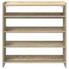 Shoe Rack Sonoma Oak 80 x 25 x 81 cm Particleboard