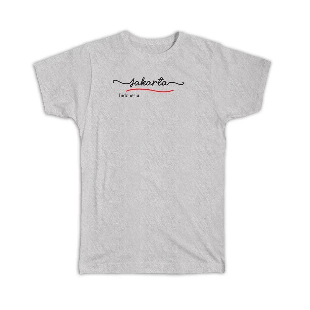 Gift T-Shirt : Jakarta Indonesia Minimalist 2XL