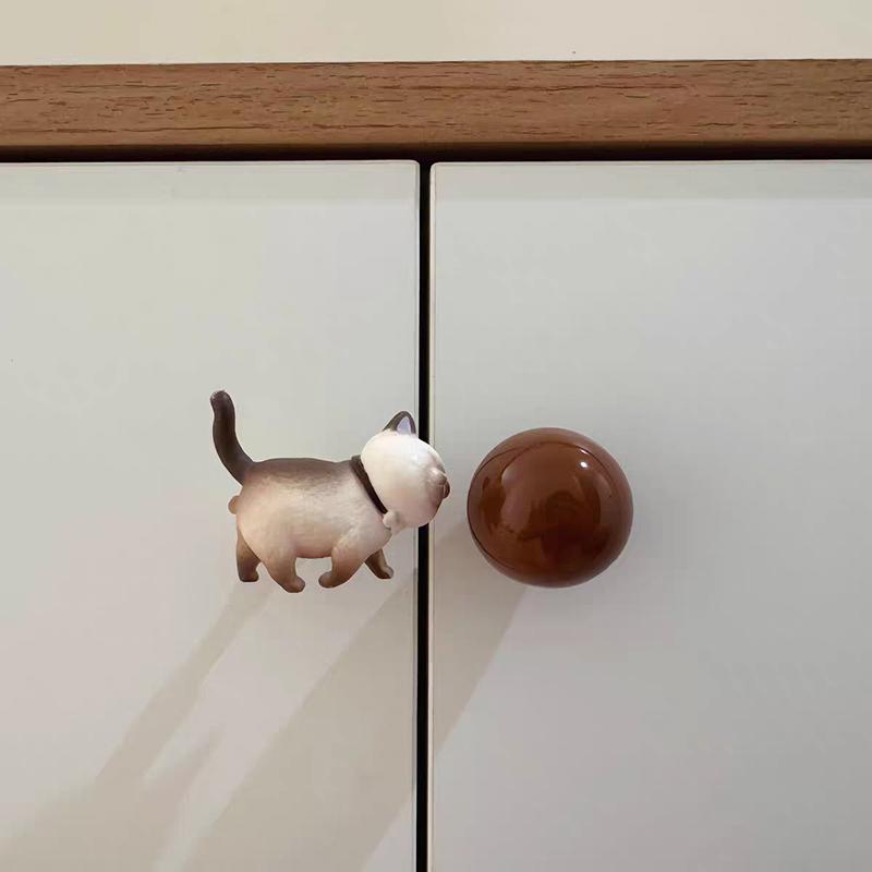 Animal Knobs For Cabinets And Drawers Cat Drawer Pulls And Knobs For Kids Boys Girls Decorative Dresser Knobs For Kitchen